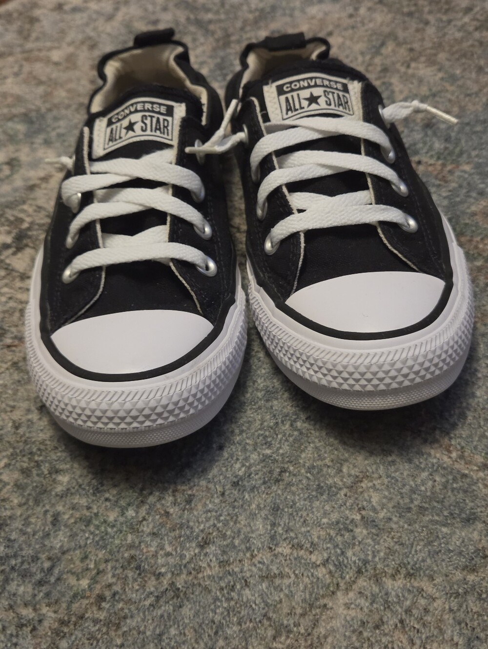 Converse Shoreline Slip On Black Sneakers Womens Size 8 Low Top 537081F